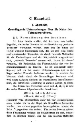 § 1. Formulierung des Problems