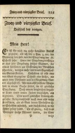 Zwey und vierzigster Brief.