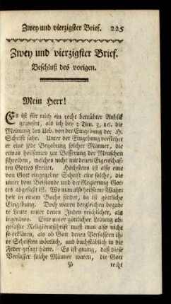 Zwey und vierzigster Brief.