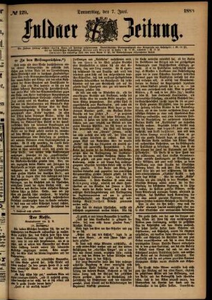 Ausgabe vom Donnerstag, den 07. Juni 1888.