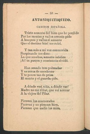 Antoniquitiquito. - Canción española