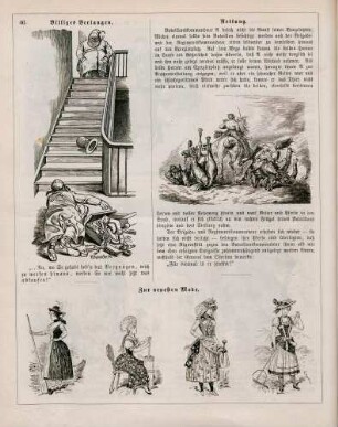 "Billiges Verlangen" "Rettung" "Zur neuesten Mode"