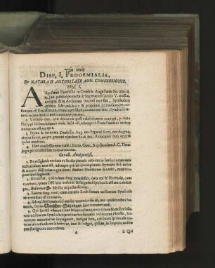 [Theses Collegii Disputatorii In Augustanam Confessionem & Controversias Recentiores Pietisticas.]