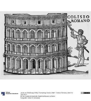 Triumphzug Cäsars, Blatt 1: Coliseo Romano