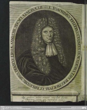 L. Ioachimus Fellerus, Cygneus, In Academia Lips. Poes. Prof. Publ. Et Bibliothecarius