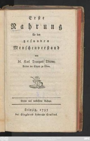 Erste Nahrung für den gesunden Menschenverstand