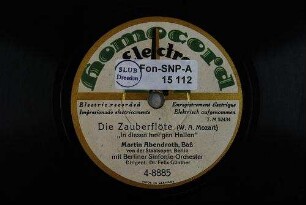 Die Zauberflöte : "In diesen heil'gen Hallen" / (W. A. Mozart)