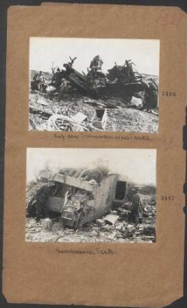 Zerschossener Tank