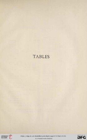 Tables