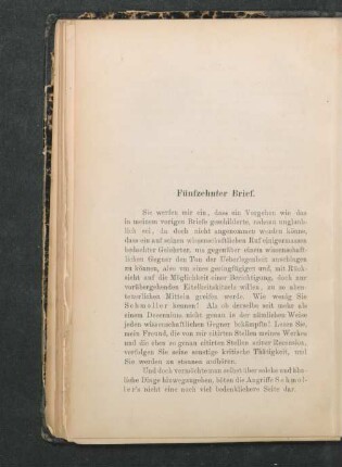 Fünfzehnter Brief