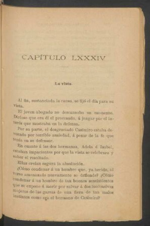 Capítulo LXXXIV - La vista.
