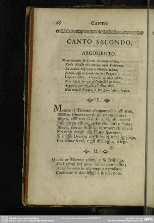 Canto Secondo
