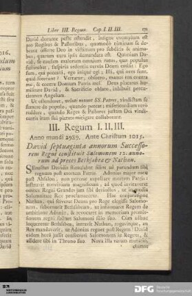 Liber III. Regum.