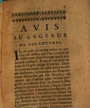 Six lettres d'un docteur ... sur les opinions des Jésuites, touchant les cultes des Chinois