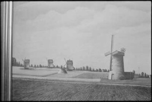 Elbe-Parey-Güsen. Windmühlen vor der Stadt, Repro