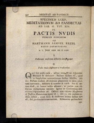396-464, Ad Lib. II. D. Tit. XIV. De Pactis