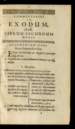 Commentarius In Exodum, id est, Librum Secundum Mosis. ...