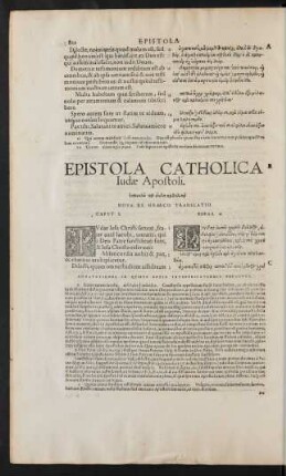 Epistola Catholica Iudae Apostoli.