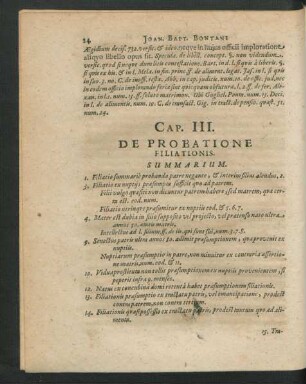 Cap. III. De Probatione Filiationis.