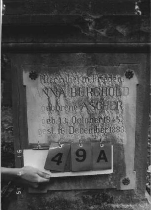 Grabstein 49 [Hahn S. 50 Grab-Nr. 60/61]: Grabstein 49A [Hahn S. 50 Grab-Nr. 60/61]
