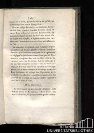 De la clarification
