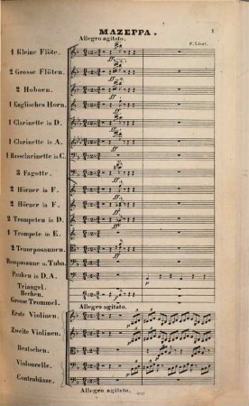 Symphonische Dichtungen für großes Orchester, 6. Mazeppa : (nach V. Hugo)