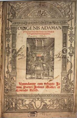 Origenis Adamantii Operum Tomi ..., 1/2. Origenis Adamantii Operum Tomi Duo Priores : cum Tabulis & Indice generali proxime sequentibus