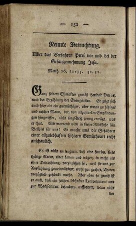 Neunte Betrachtung. - Eilfte Betrachtung.