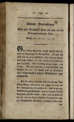 Neunte Betrachtung. - Eilfte Betrachtung.