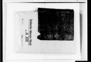 Hebe-Register der Einkünfte der Vikarie