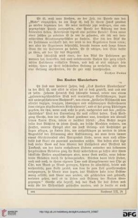 Des Knaben Wunderhorn