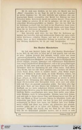 Des Knaben Wunderhorn