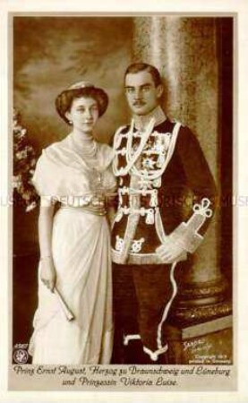 Hochzeitsbild von Ernst August und Viktoria Luise