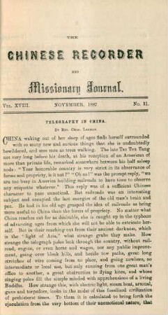 No. 11. November, 1887