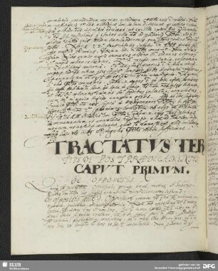 TRACTATVS TERTIVS DE POSTPRAEDICAMENTIS. CAPVT PRIMVM. DE oppositis