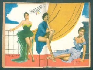 Elizabeth Taylor, Leslie Caron, Cyd Charisse - [Ilustración] : Pebetas de PBT