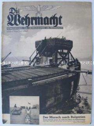 Fachzeitschrift "Die Wehrmacht" u.a. zum 40jährigen Armeejubiläum von Generalfeldmarschall Keitel