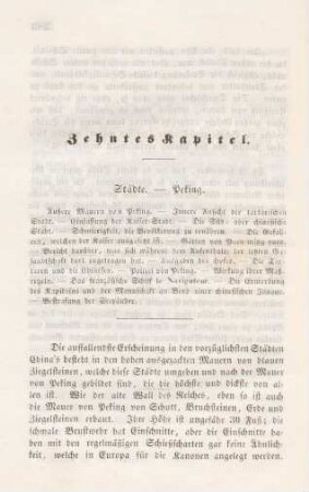 Zehntes Kapitel. Städte - Peking