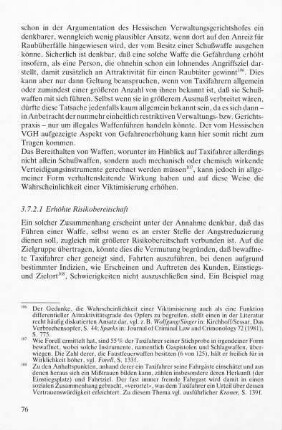 3.7.2.1 Erhöhte Risikobereitschaft