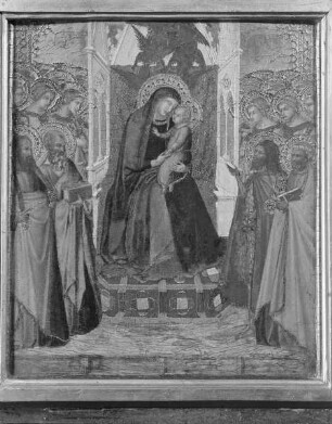 Diptychon — Madonna mit Heiligen