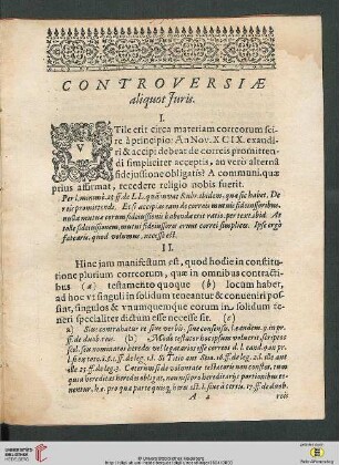 Controversiae aliquot Juris