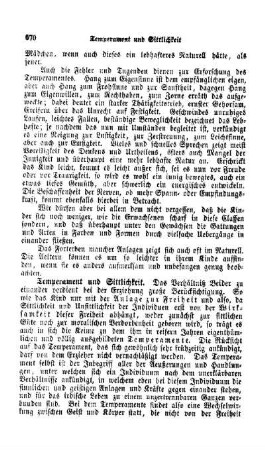 Temperament und Sittlichkeit