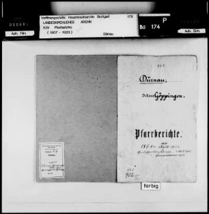 Dürnau-Gammelshausen: Pfarrberichte und Pfarrbeschreibungen