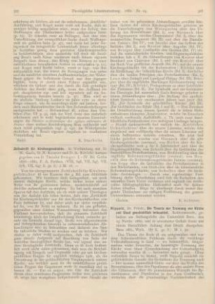 327-328 [Rezension] Brieger, Theodor (Hrsg.), Zeitschrift für Kirchengeschichte. I. - IV. Bd