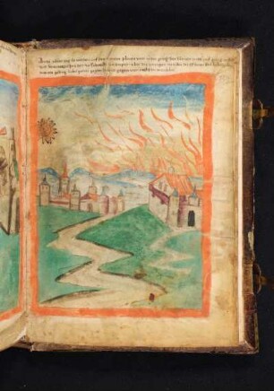 8. Zeichen: Feuerblitze am Firmament von Sonnenunter- bis Sonnenaufgang