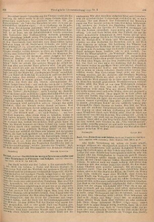 494-496 [Rezension] Buri, Fritz, Prometheus und Christus