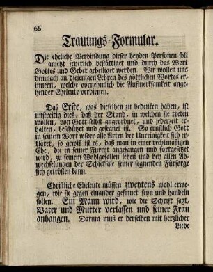 Trauungs- Formular.