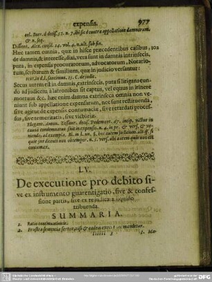 LV. De executione pro debito sive ex instrumento guarentigatio, sive & confessione partis, sive ex rejudicata liquido tribuenda