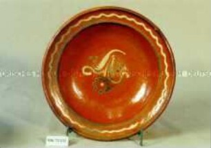 Teller, Blumendekor