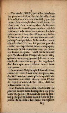 Remontrances de la cour des comptes de Montpellier au Roi, 14. Mars 1760
